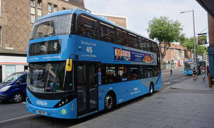 Nottingham Scania N280UD ADL Enviro400CNGCITY 434